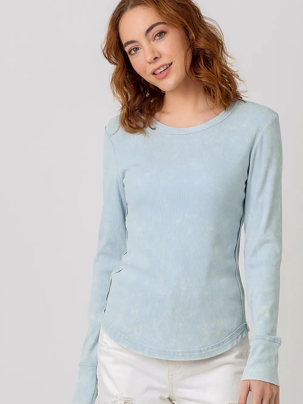 (623) Washed Rib Top - NWT